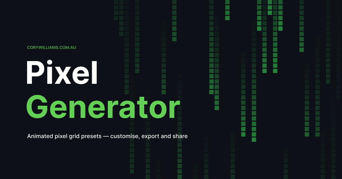 Pixel Generator — Animated Pixel Loading Animations